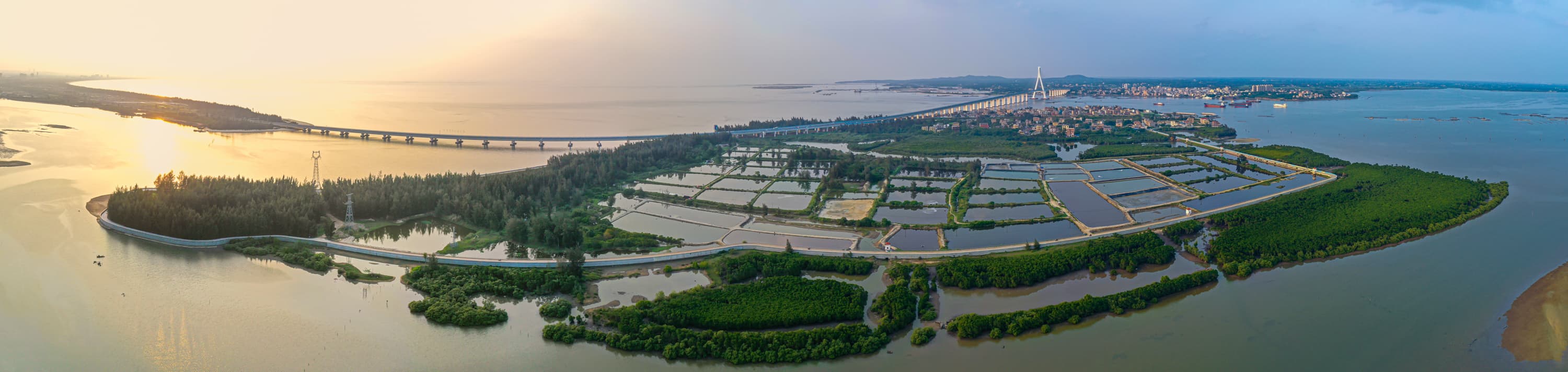 Aerial view of Beigang Island